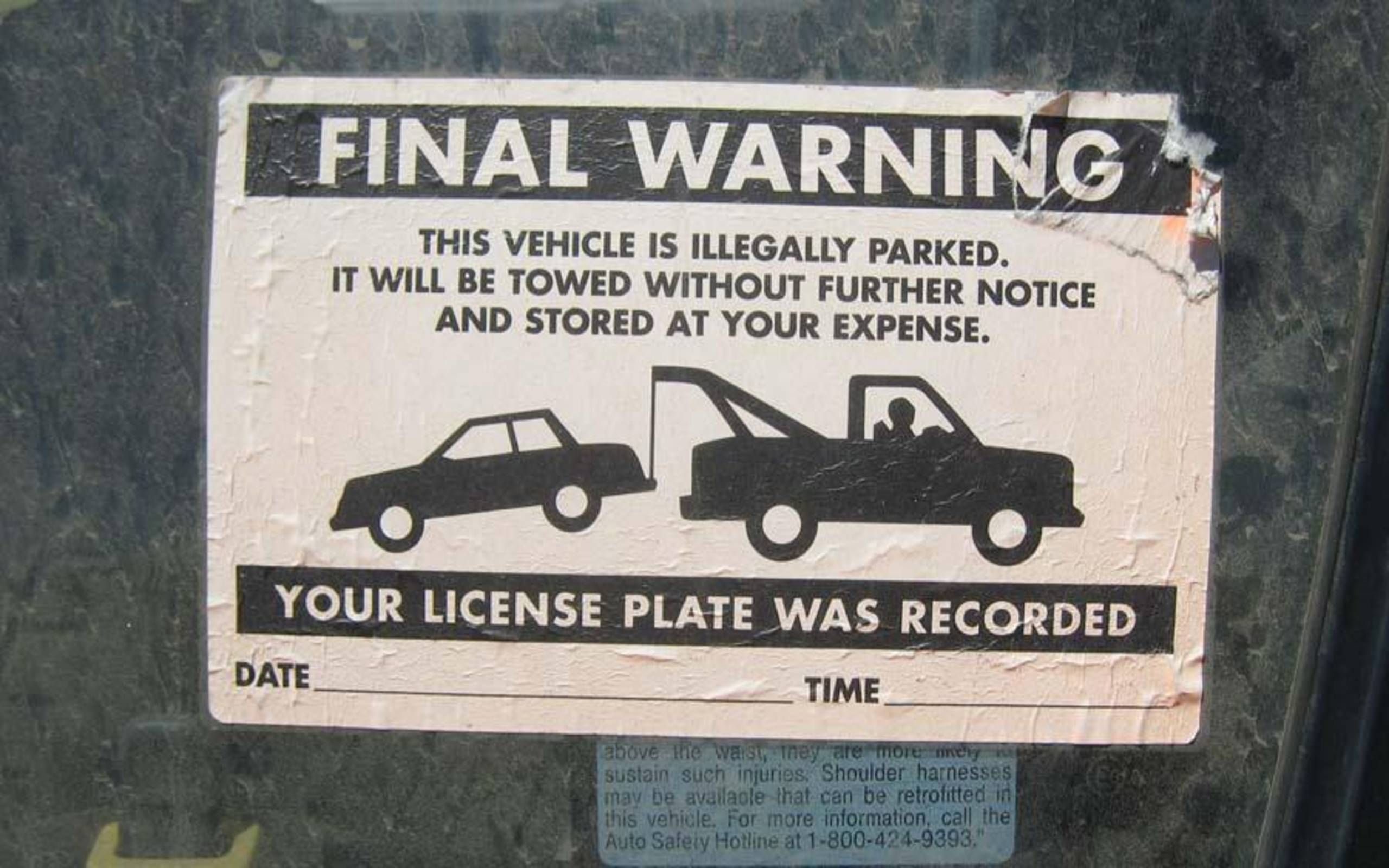 Will A Note On Your Illegally Parked Car Keep It From Getting Towed