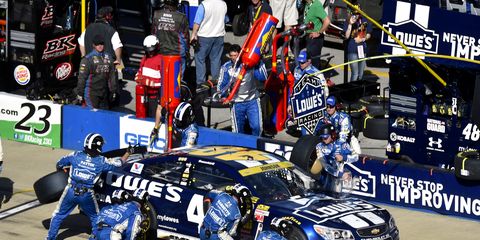 NASCAR star Jimmie Johnson's hopes for a seventh Sprint Cup were dashed Sunday in Talladega