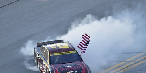 Brad Keselowski won the NASCAR Sprint CUp race at Talladega, allowing him to advance in the Chase.