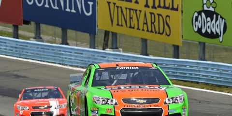 Danica Patrick blew an engine on Friday during NASCAR Sprint Cup practice at Watkins Glen.