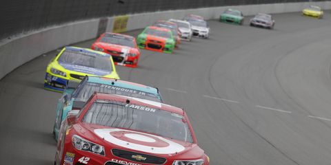 Kyle Larson, shown, along with Clint Bowyer and Greg Biffle are on the hot seats when it comes to the NASCAR Chase for the Sprint Cup.