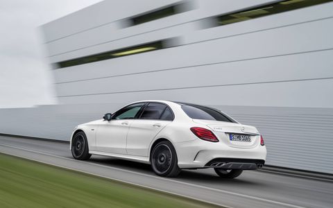 The Mercedes C450 AMG Sport was revealed at the Detroit auto show