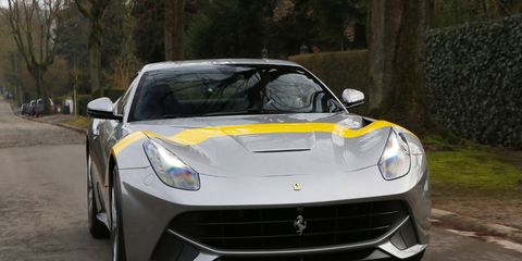 The F12 Berlinetta Tour de France 64 was unveiled at the 2015 Dream Cars Show in Brussels.