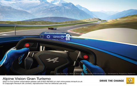 The Alpine Vision Gran Turismo is the latest in virtual concepts to come to the "Gran Turismo 6" driving simulator.