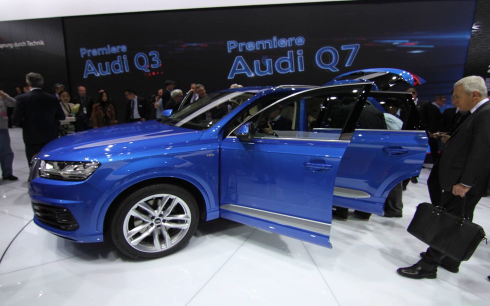 Audi rolled out its all-new, all-aluminum Q7 in Detroit.