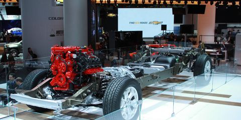 The Nissan Titan XD, powered by a Cummins turbodiesel engine, was unveiled at the 2015 Detroit auto show