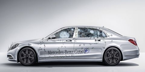 Mercedes-Benz did independent testing and certification for the armor level.