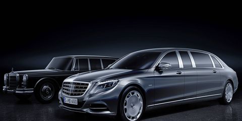 The 2016 W222-generation Pullman will feature a different exterior layout compared to the outgoing model, making use of the Mercedes-Maybach architecture.