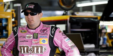 Kyle Busch finished 20th in the Bank of America 500 at Charlotte following pit road contact with Kyle Larson.