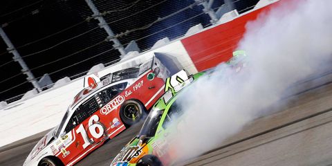 Kyle Busch wasn't the only driver to spin out while driving the low downforce package at Darlington on Sunday night.