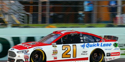 Ryan Blaney will have to qualify for one of the four open spots to make the 40-car NASCAR Sprint Cup Series field this year after the Wood Brothers team was denied a Charter.