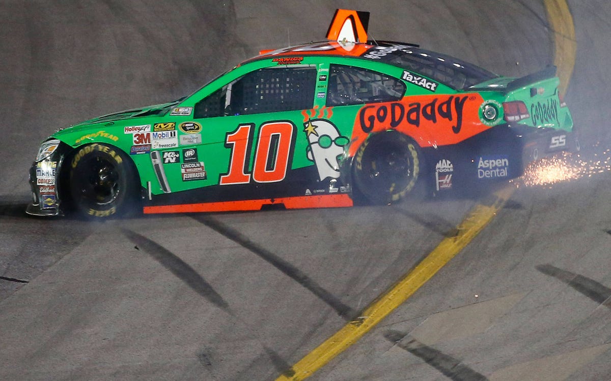 Dale Earnhardt Jr. puts a furious Danica Patrick into the wall at ...