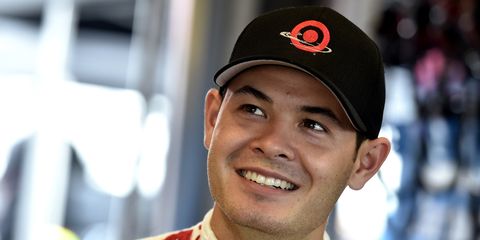 Kyle Larson was awarded the pole based on fastest practice time after NASCAR Sprint Cup Series qualifying was rained out on Friday.