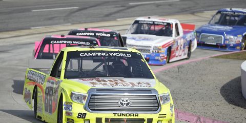 Matt Crafton and Erik Jones are involved in a tight race for the NASCAR Camping World Truck Series title.