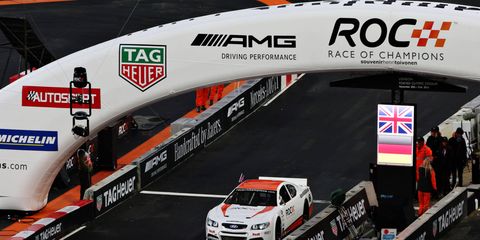 The Race of Champions features some of the world's top drivers in a stadium setting.