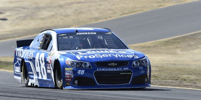 A late caution flag forced Jimmie Johnson to stay on track with old tires at Sonoma on Sunday. The bad luck may have cost Johnson the race.