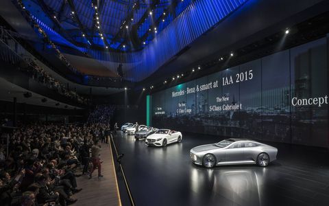 Mercedes unveiled the sleek IAA Concept at the 2015 Frankfurt motor show.