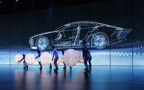 Mercedes unveiled the sleek IAA Concept at the 2015 Frankfurt motor show.
