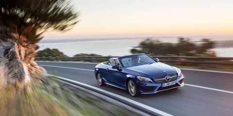 A photo gallery for the 2017 Mercedes-Benz C-Class Cabrio and C 43 AMG Cabrio.