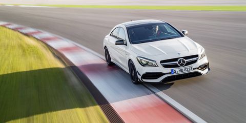 A gallery of pictures for the 2017 Mercedes-Benz CLA and the AMG CLA45.