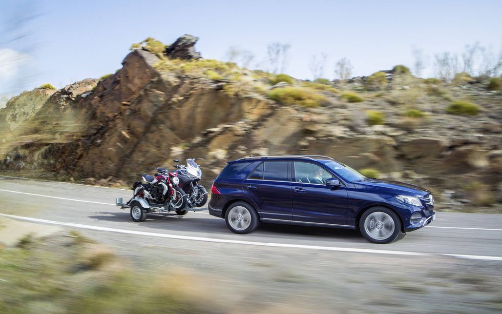 The towing capacity of the GLE is up to 7700 lbs on non-diesel models.