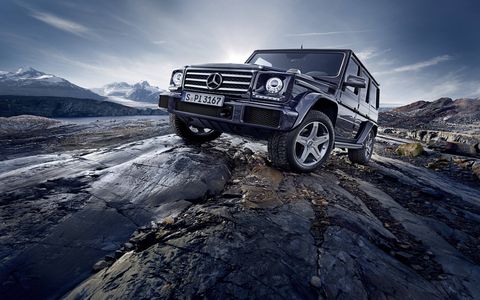 Mercedes-Benz G500: MSRP $120,825 – You may think of the G-Class as a mere luxury SUV for the Rodeo Drive crowd, but one look at the G-Wagen's history will explain its military roots and hard-core off-road chops. There's a ton of torque, a tough ladder frame and rigid front/rear axles that help this Benz tackle tough terrains. The downside? That MSRP (which is a starting price) makes it hard to stomach flogging on a dusty trail.