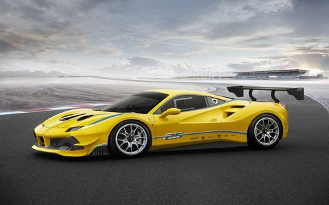 The new 488 Challenge race car lopped a full second off the Fiorano lap time of the old 458 Challenge car. The new car has its own specific engine mapping, shorter gear ratios , a new shifting strategy and even 62 pounds of weight shaved off the engine and exhaust.