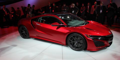 Another dimension change to the 2016 Acura NSX production car compared to the earlier concept vehicle is the a 3.1 inch growth in overall length.