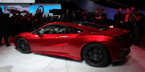 Another product of all the wind tunnel testing is the addition of the front fender vents to the 2016 Acura NSX production car.