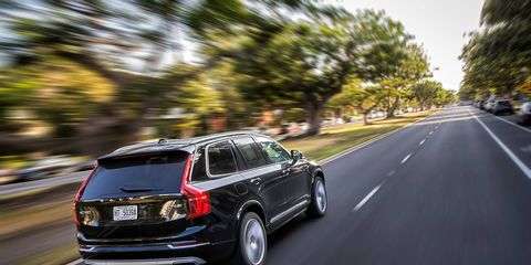 The XC90 T6 has what may be the most technologically advanced 2.0-liter four ever screwed together, with super- and turbocharging combined with direct injection making 316 hp and 295 lb ft of torque, all moving what amounts to a very large living space down the road with great alacrity. Skol!