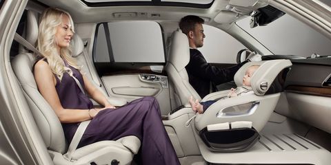 One of the two interior concepts Volvo showed last year was the child seat for the XC90 in place of the front passenger seat.
