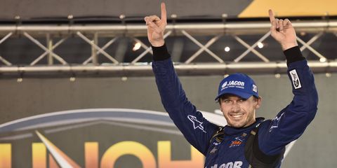 Ben Kennedy is riding high after his first NASCAR Truck Series win.