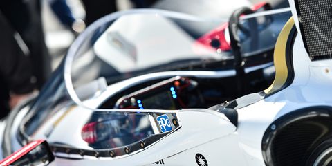 Josef Newgarden put the windscreen through its latest test on Monday.