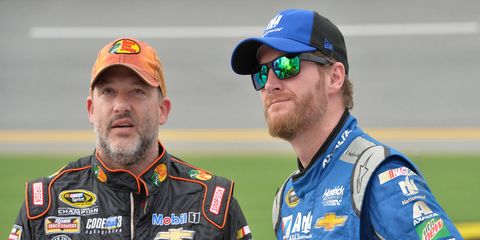 Things are looking up for Tony Stewart, left, and Dale Earnhardt Jr. in the NASCAR Sprint Cup Series. If the regular season were to end today, both would make the 16-driver Chase field.
