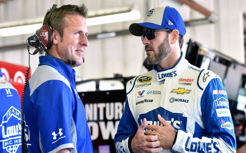 Ron Malec, left, met Jimmie Johnson when the two were struggling racers in Wisconsin.