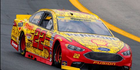 Joey Logano is currently fifth in the NASCAR Chase for the Championship standings. Teammate Brad Keselowski is second.
