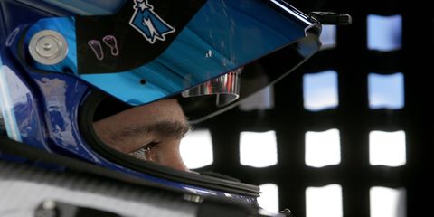 Jimmie Johnson qualified fifth for the NASCAR Sprint Cup Series race at Phoenix but will start from the rear of the field after crashing during the qualifying session.