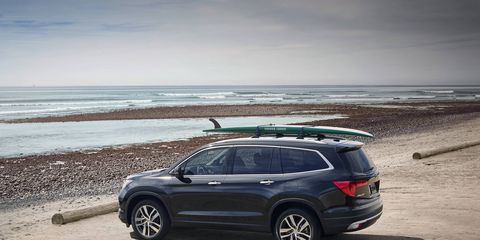 The 2016 Honda Pilot gets a new, range-topping "Elite" trim, which is shown here.