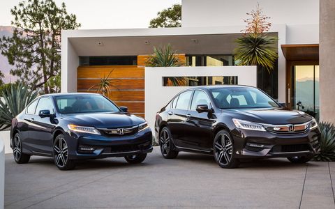 We test the 2016 Honda Accord coupe and sedan -- a mildly refreshed take on a midsize favorite.
