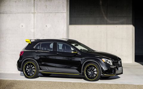 Check out the most radical looking car in the GLA lineup.