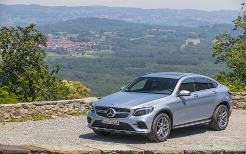 Mercedes-Benz gave its GLC SUV the coupe treatment for 2017.