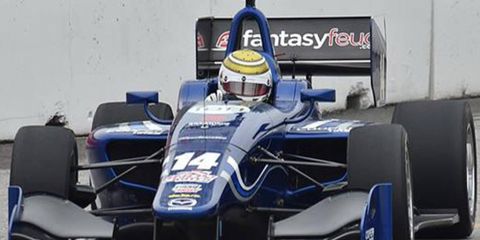 Spencer Pigot was victorious in Saturday's Indy Lights race in Toronto.