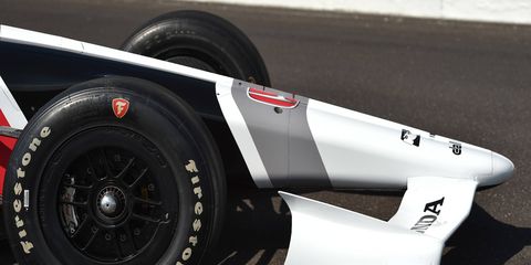 IndyCar released first images of its 2018 car on Monday at the Indianapolis Motor Speedway. The universal aero kits produced by Dallara will be powered by Honda and Chevrolet.