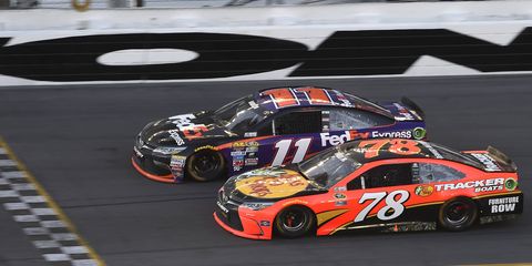 2016: The closest finish – at least by official measurements -- in the 500’s history made this one a classic. Denny Hamlin and Martin Truex Jr. sailed down the frontstretch side by side chasing the checkered flag. Hamlin won by .01 of a second.