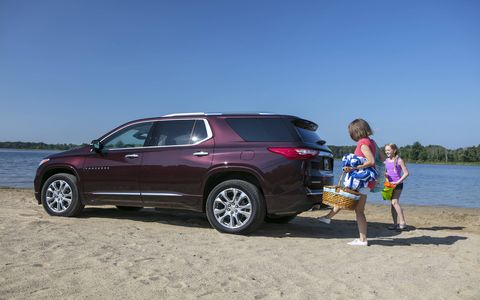 The 2018 Chevy Traverse takes on more of an SUV look in its second generation.