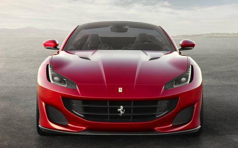 The Ferrari Portofino rockets to 62 mph in just 3.5 seconds thanks to a twin-turbo V8 engine that makes 592 hp and 561 lb-ft of torque.