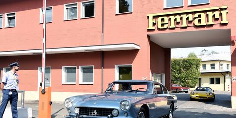 The big tour started in eight different European cities and culminated in Fiorano for the big Ferrari birthday bash. Ferraris of all eras took part, 500 cars in all. They were joined by auction cars, Concours cars and a few straggling 400is. Everybody had a good Tour and a good time.