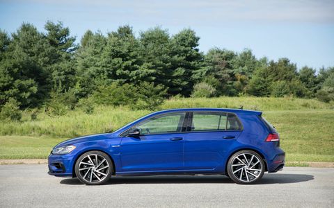 The 2018 Volkswagen Golf R gets a 2.0-liter turbocharged four making 292 hp and 280 lb-ft.