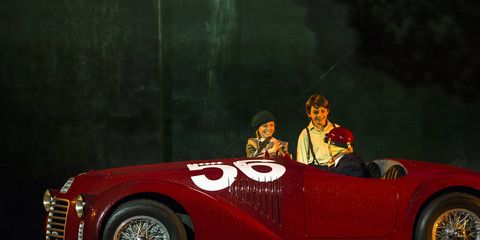 Part of last weekend's 70th birthday party in Fiorano included a floor show of sorts depicting all 70 years of Ferrari. There lasers, lights and a big disco ball. Yes, they made Ferraris in the 1970s.