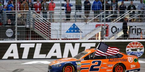 Brad Keselowski won this year's Monster Energy NASCAR Cup Series race at Atlanta Motor Speedway on March 5.